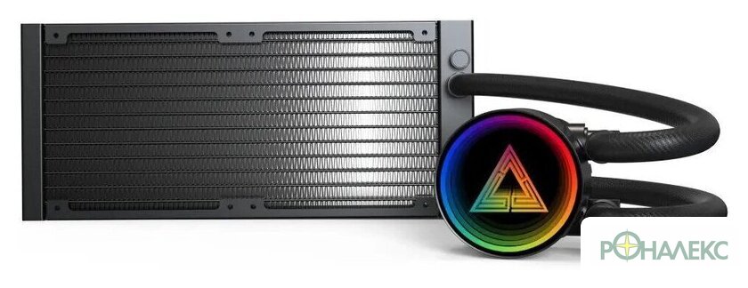 Система жидкостного охлаждения для процессора Montech LightFlow ARGB 240 (черный) - фото4