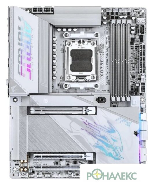 Материнская плата Gigabyte X870E Aorus Pro X3D Ice - фото