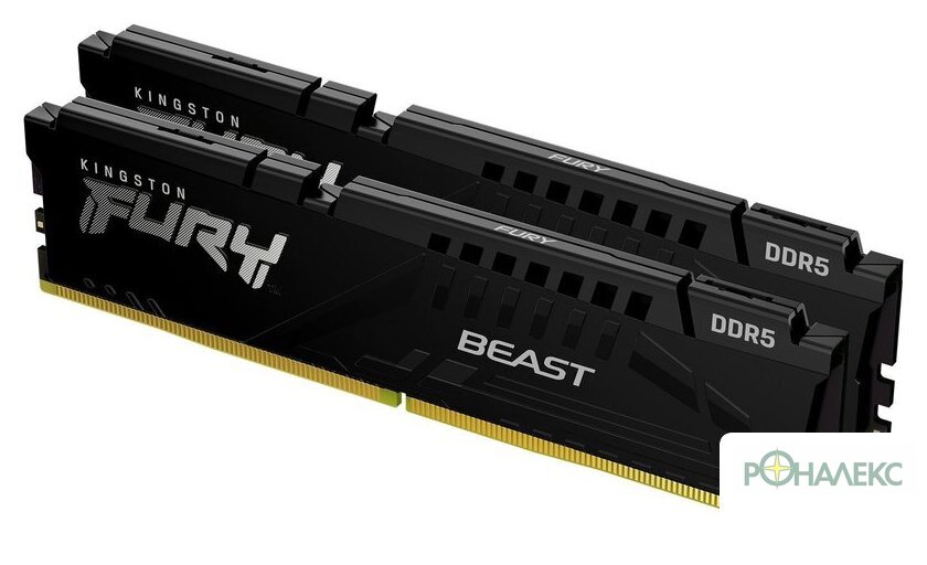 Оперативная память Kingston FURY Beast 2x16ГБ DDR5 6000 МГц KF560C36BBE2K2-32 - фото