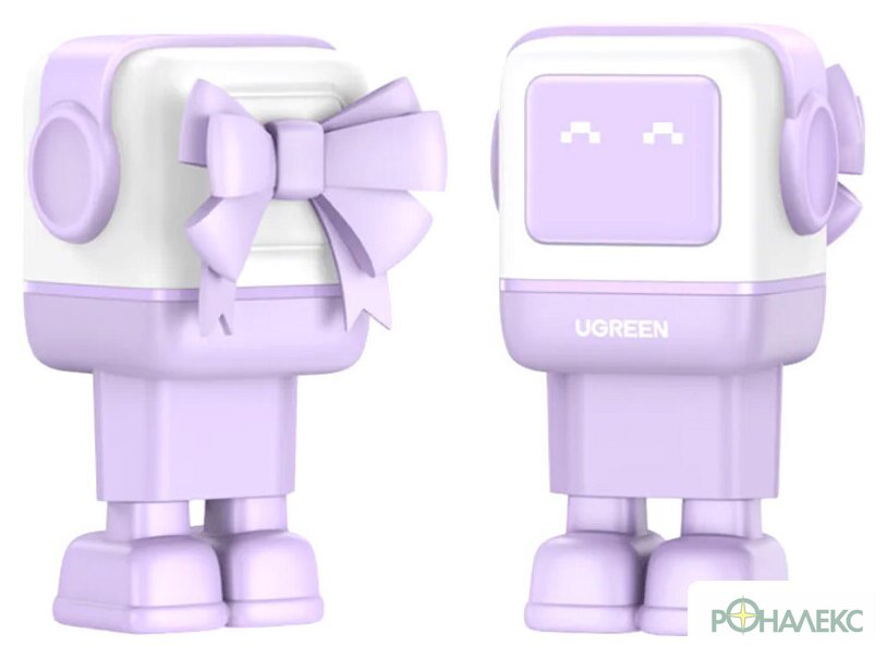 Сетевое зарядное Ugreen Nexode RG 65W CD361 (белый/сиреневый) - фото
