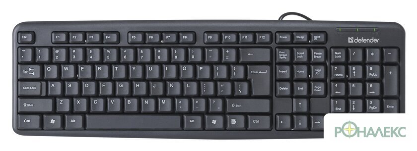 Клавиатура Defender Element HB-520 USB (черный) - фото
