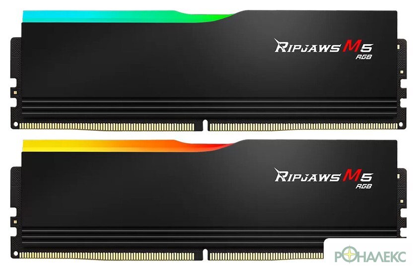 Оперативная память G.Skill Ripjaws M5 RGB 2x32ГБ DDR5 6000 МГц F5-6000J3040G32GX2-RM5RK - фото