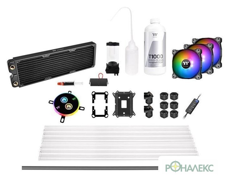 Система жидкостного охлаждения для процессора Thermaltake Pacific C360 DDC Hard Tube Water Cooling Kit CL-W243-CU12SW-A - фото