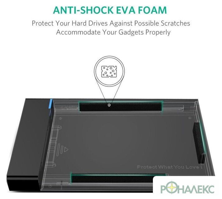 Бокс для накопителей 2.5" Ugreen 30847 - фото3