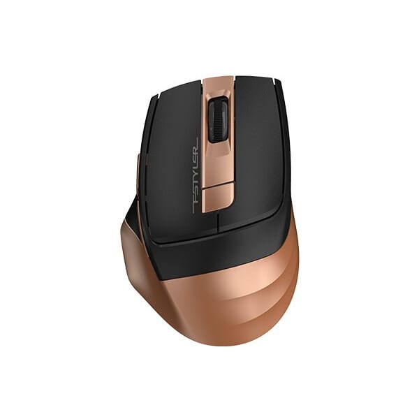 Мышь A4Tech Fstyler FG35 (черный/золотистый)- фото