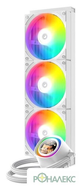 Система жидкостного охлаждения для процессора ID-Cooling FX360 LCD White - фото2