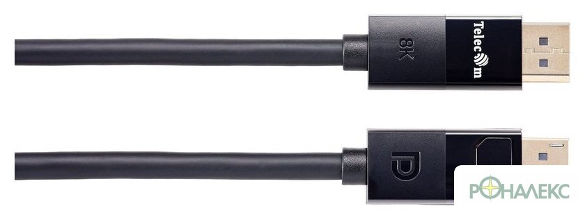 Кабель Telecom TCG755-2M DisplayPort - DisplayPort (2 м, черный) - фото3