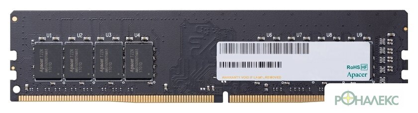 Оперативная память Apacer AU08GGB32CSYBGH 8ГБ DDR4 3200 МГц EL.08G21.GSH - фото