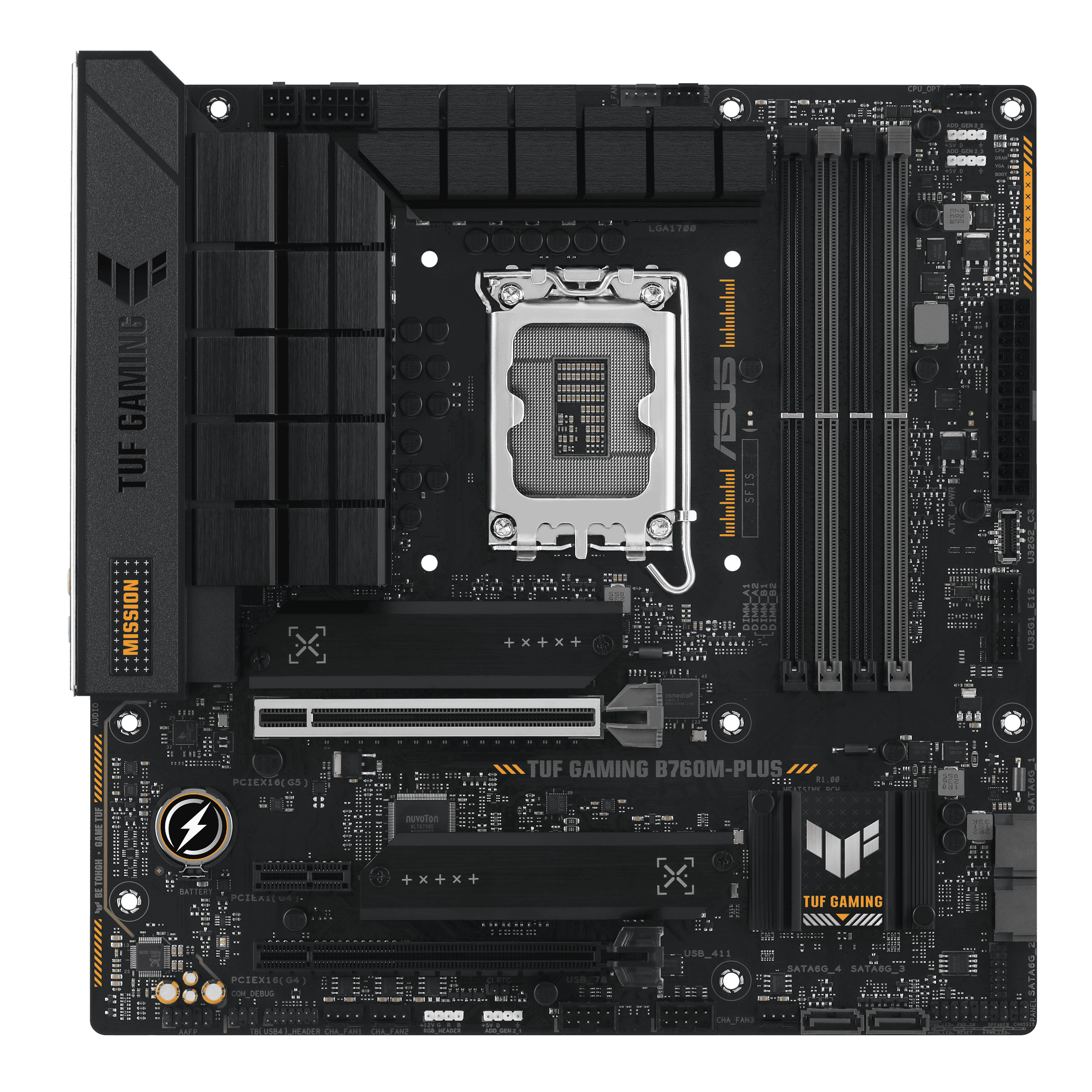 Материнская плата Asus TUF Gaming B760M-Plus- фото
