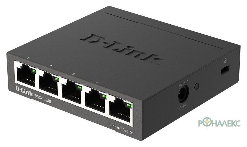 Неуправляемый коммутатор D-Link DGS-1005D/R1A - фото3