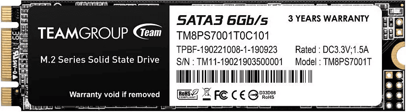 Жесткий диск SSD 1Tb Team MS30 (TM8PS7001T0C101)