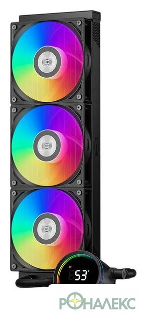 Система жидкостного охлаждения для процессора PCCooler DA360 Pro ARGB Digital (черный) - фото