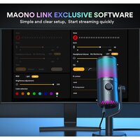 Проводной микрофон Maono DM30 RGB (черный)- фото4