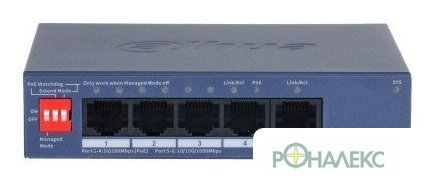 Управляемый коммутатор 2-го уровня Dahua DH-CS4005-4ET1GT-36 - фото