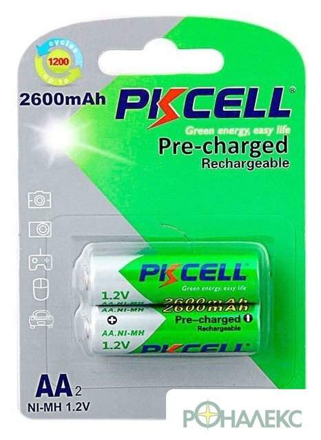 Аккумулятор PKCELL NI-MH RTU AA2600-2B - фото