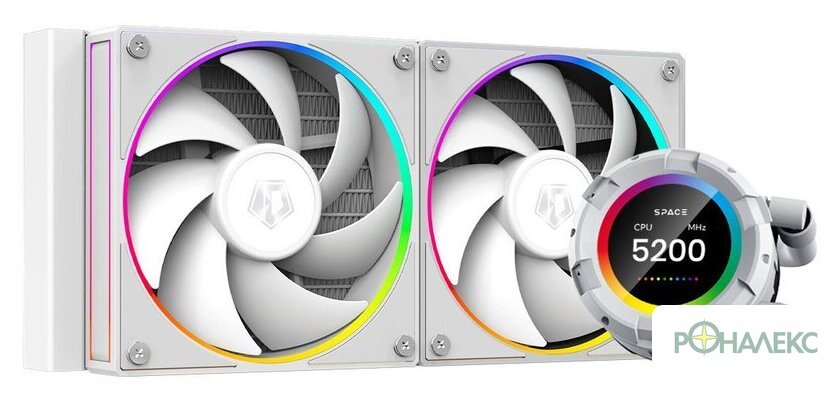 Система жидкостного охлаждения для процессора ID-Cooling SL240 White - фото