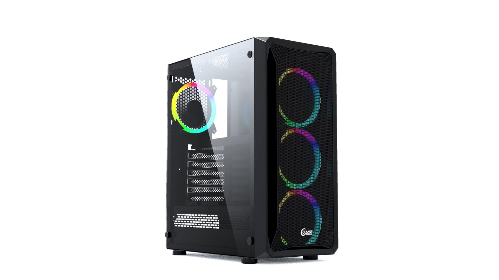 Корпус Powercase Mistral Z4 Mesh RGB (CMIZB-R4)- фото