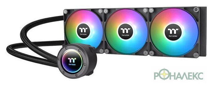 Система жидкостного охлаждения для процессора Thermaltake TH420 V2 ARGB CL-W376-PL14SW-A - фото