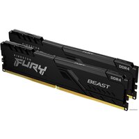 Оперативная память Kingston FURY Beast 2x8GB DDR4 PC4-28800 KF436C17BBK2/16- фото