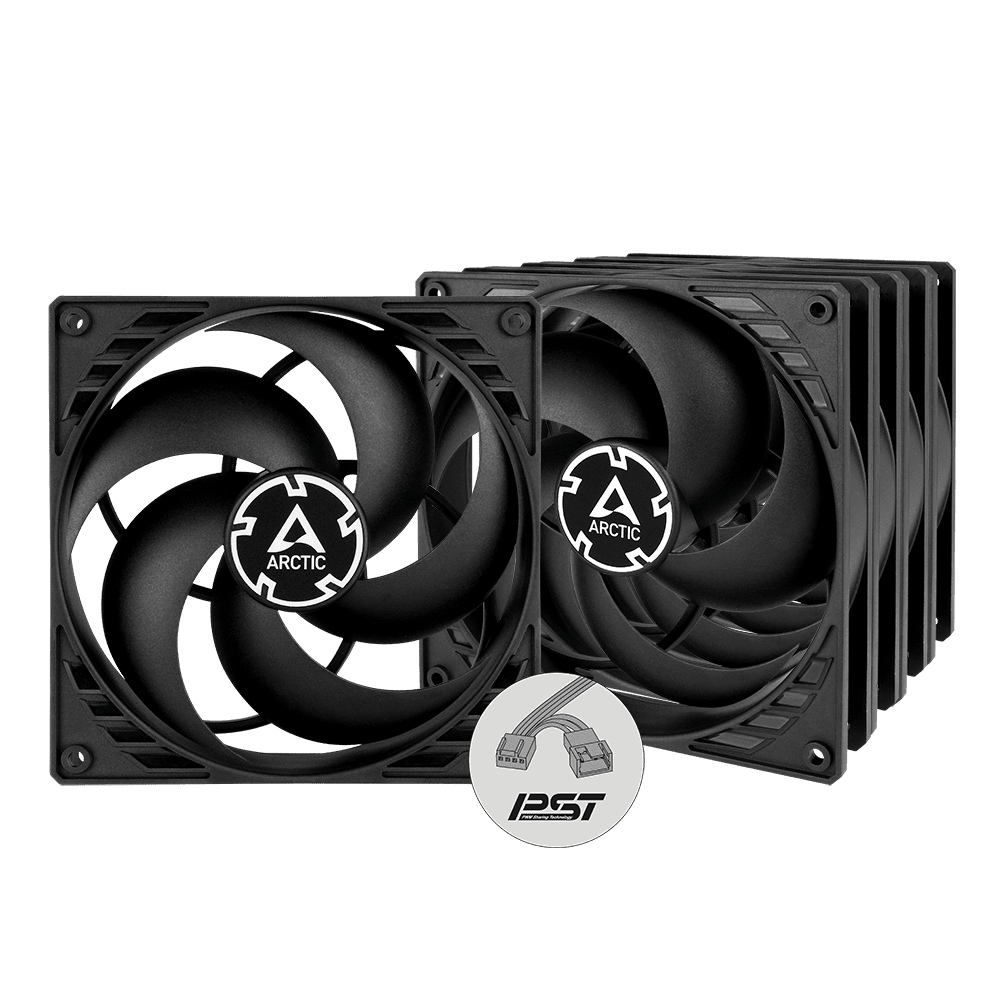 Набор вентиляторов Arctic Cooling P14 PWM PST Black (5 шт.) (ACFAN00138A)