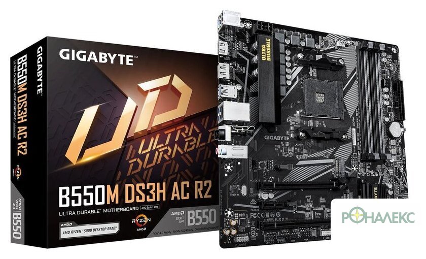 Материнская плата Gigabyte B550M DS3H AC R2 - фото4