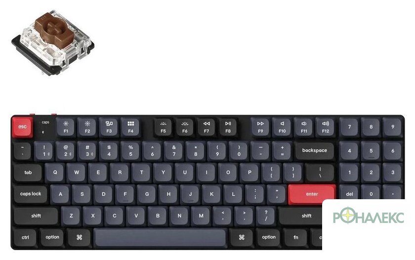 Клавиатура Keychron K13 Pro RGB K13P-H3-RU (Gateron Low Profile Brown) - фото