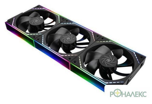 Комплект вентиляторов для корпуса Thermalright TL-M12QR X3 (черный) - фото