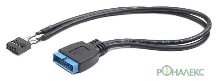 Кабель Cablexpert CC-U2U3-01 (30 см, черный) - фото4