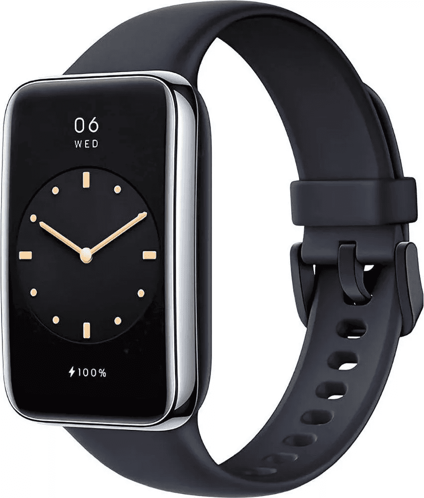 Умный браслет Xiaomi Smart Band 7 Pro M2141B1 (серебристый/черный, международная версия) (BHR5970GL)- фото