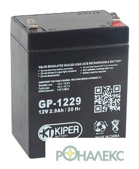Аккумулятор для ИБП Kiper GP-1229 F1 (12В/2.9 А·ч) - фото