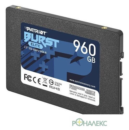 SSD Patriot Burst Elite 960GB PBE960GS25SSDR - фото3