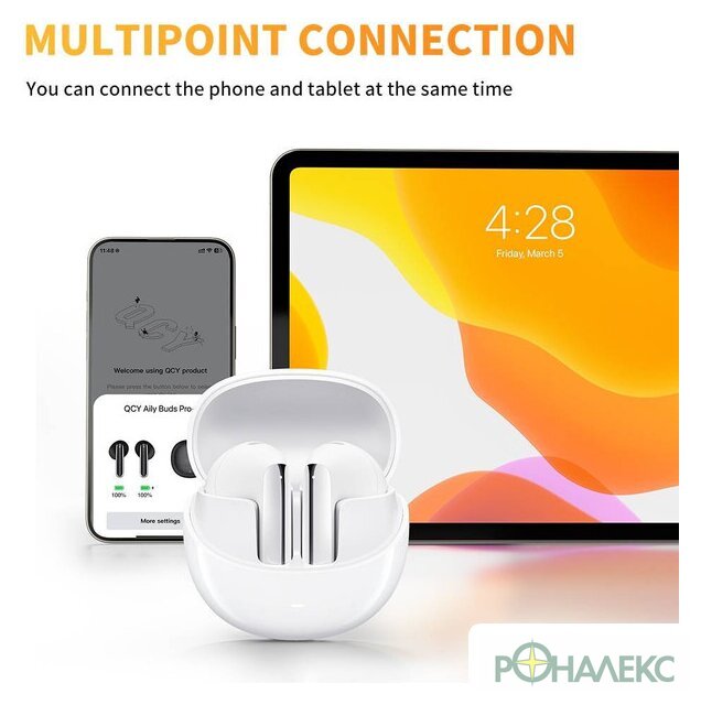 Наушники QCY AilyBuds Pro (белый) - фото2