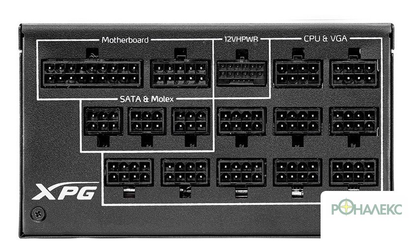 Блок питания ADATA XPG Cybercore II 1300W CYBERCOREII1300P-BKCEU - фото2