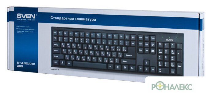 Клавиатура SVEN Standard 303 Black PS/2 - фото4