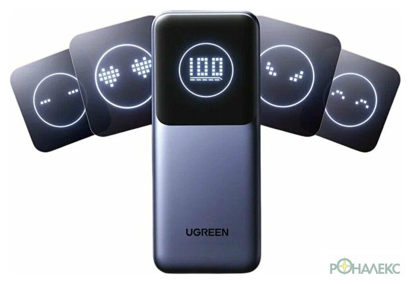 Внешний аккумулятор Ugreen PB723 20000mAh (серый) - фото4