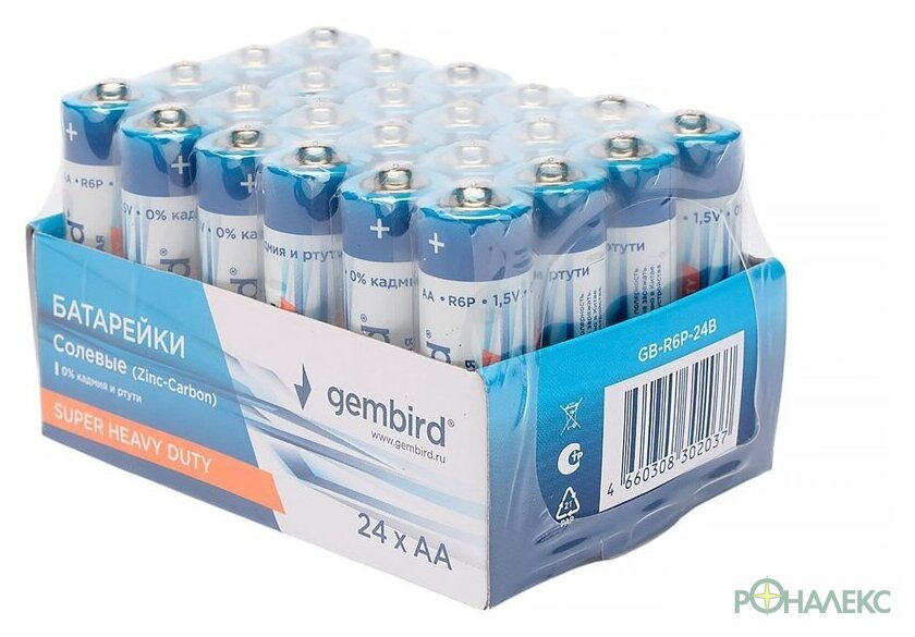 Батарейка Gembird GB-R6P-24B - фото