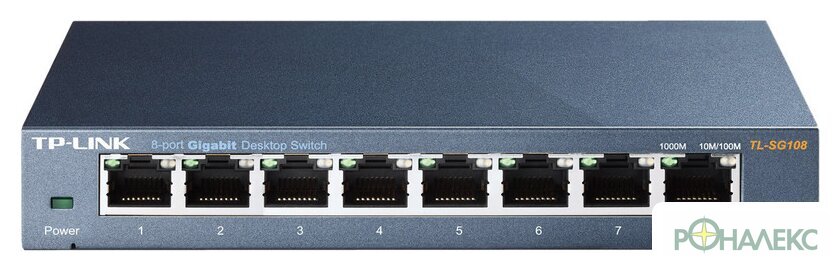 Неуправляемый коммутатор TP-Link TL-SG108 - фото