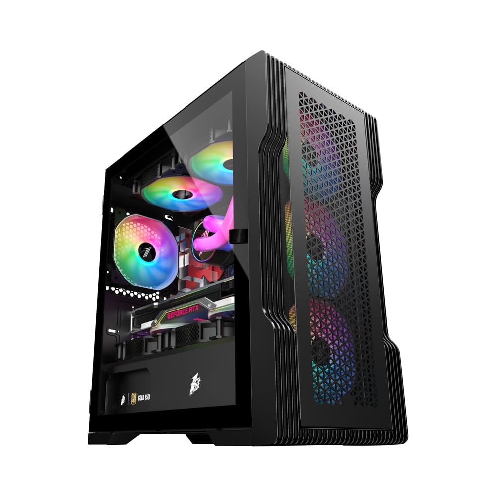 Корпус 1stPlayer Trilobite T3 ARGB (T3-BK-4F2(AP))