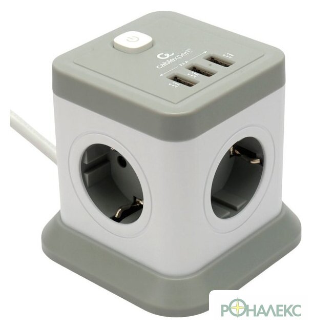 Сетевой фильтр Cablexpert TWR-4-U3-W-3 - фото
