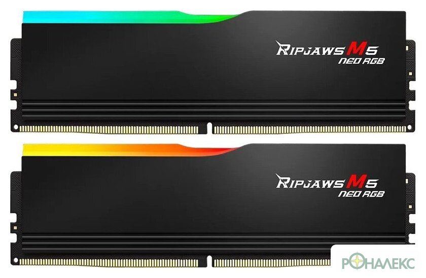 Оперативная память G.Skill Ripjaws M5 Neo RGB 2x32ГБ DDR5 6000 МГц F5-6000J3040G32GX2-RM5NRK - фото
