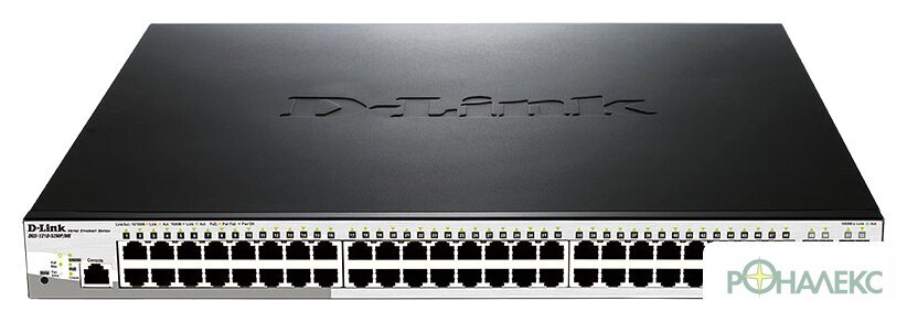 Управляемый коммутатор 2-го уровня D-Link DGS-1210-52MP/ME/B2A - фото