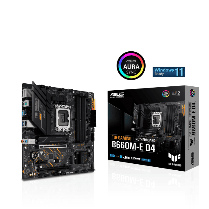 Материнская плата Asus TUF Gaming B660M-E D4- фото