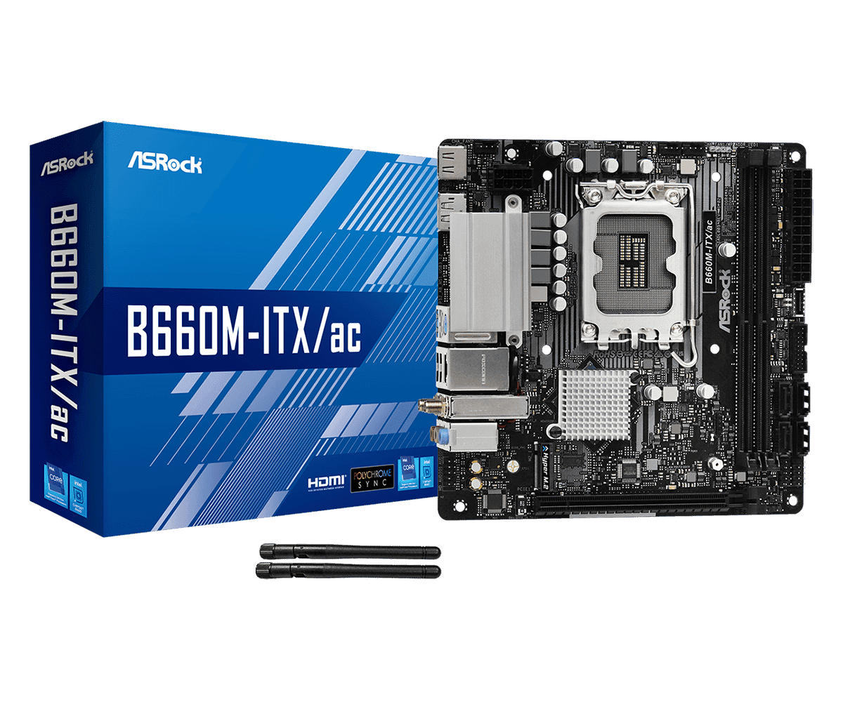 Материнская плата ASRock B660M-ITX/AC- фото