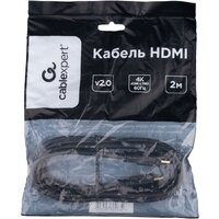 Кабель Cablexpert CC-HDMI4L-2M HDMI - HDMI (2 м, черный)- фото3