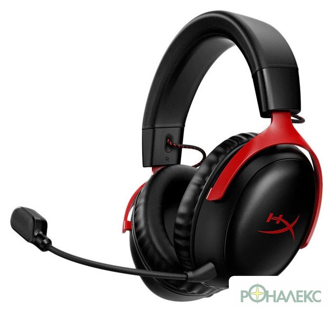 Наушники HyperX Cloud III Wireless (черный/красный) - фото