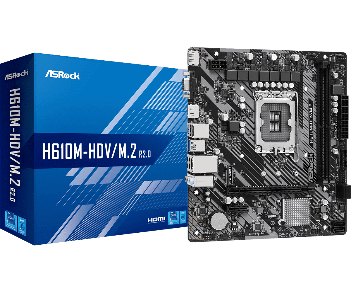 Материнская плата AsRock H610M-HDV/M.2 R2.0- фото