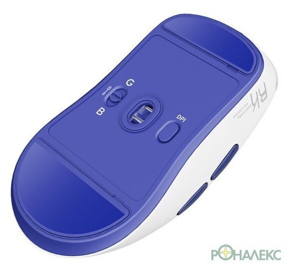 Игровая мышь Royal Kludge M30 (белый/синий) - фото5