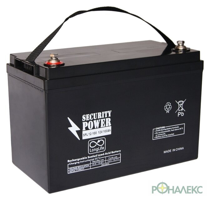 Аккумулятор для ИБП Security Power SPL 12-100 (12В/100 А·ч) - фото