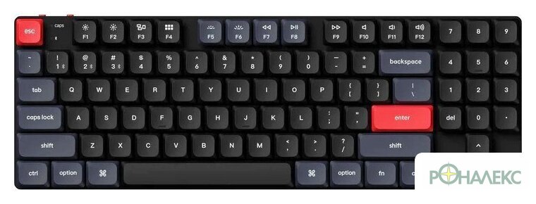 Клавиатура Keychron K13 Pro RGB K13P-H2-RU (Gateron Low Profile Blue) - фото