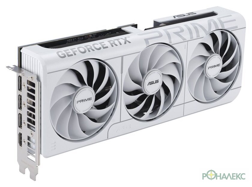 Видеокарта ASUS Prime GeForce RTX 5070 12GB GDDR7 White OC Edition PRIME-RTX5070-O12G-WHITE - фото
